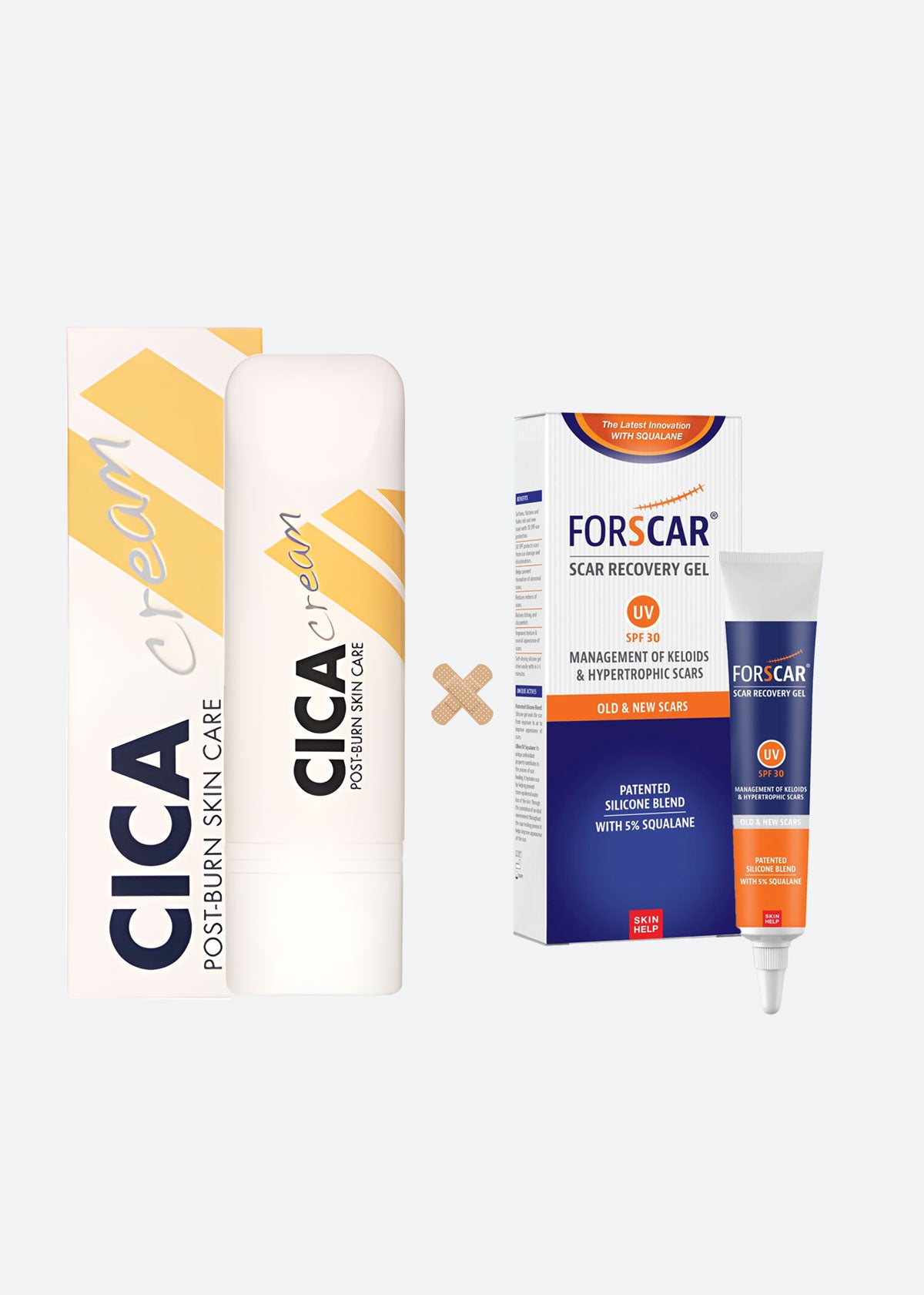 Cica Cream + Forscar Gel de Silicona UV 30 FPS