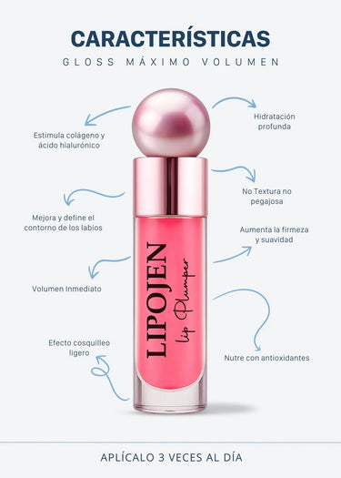 Labiales Gloss Lipojen Máximo Volumen